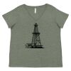 Curvy Collection Women's Fine Jersey V-Neck Tee Thumbnail