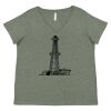 Curvy Collection Women's Fine Jersey V-Neck Tee Thumbnail