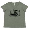 Curvy Collection Women's Fine Jersey V-Neck Tee Thumbnail