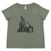 Curvy Collection Women's Fine Jersey V-Neck Tee Thumbnail