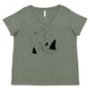 Curvy Collection Women's Fine Jersey V-Neck Tee Thumbnail