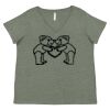 Curvy Collection Women's Fine Jersey V-Neck Tee Thumbnail