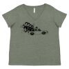 Curvy Collection Women's Fine Jersey V-Neck Tee Thumbnail