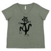 Curvy Collection Women's Fine Jersey V-Neck Tee Thumbnail