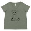 Curvy Collection Women's Fine Jersey V-Neck Tee Thumbnail