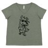 Curvy Collection Women's Fine Jersey V-Neck Tee Thumbnail