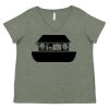 Curvy Collection Women's Fine Jersey V-Neck Tee Thumbnail