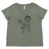 Curvy Collection Women's Fine Jersey V-Neck Tee Thumbnail