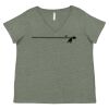 Curvy Collection Women's Fine Jersey V-Neck Tee Thumbnail
