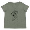 Curvy Collection Women's Fine Jersey V-Neck Tee Thumbnail
