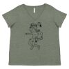 Curvy Collection Women's Fine Jersey V-Neck Tee Thumbnail