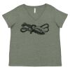 Curvy Collection Women's Fine Jersey V-Neck Tee Thumbnail