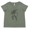 Curvy Collection Women's Fine Jersey V-Neck Tee Thumbnail
