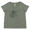 Curvy Collection Women's Fine Jersey V-Neck Tee Thumbnail