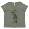 Curvy Collection Women's Fine Jersey V-Neck Tee Thumbnail