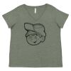 Curvy Collection Women's Fine Jersey V-Neck Tee Thumbnail