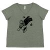 Curvy Collection Women's Fine Jersey V-Neck Tee Thumbnail