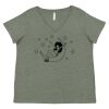 Curvy Collection Women's Fine Jersey V-Neck Tee Thumbnail