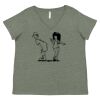 Curvy Collection Women's Fine Jersey V-Neck Tee Thumbnail