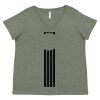 Curvy Collection Women's Fine Jersey V-Neck Tee Thumbnail