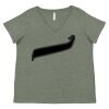 Curvy Collection Women's Fine Jersey V-Neck Tee Thumbnail