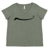 Curvy Collection Women's Fine Jersey V-Neck Tee Thumbnail