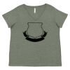 Curvy Collection Women's Fine Jersey V-Neck Tee Thumbnail