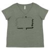 Curvy Collection Women's Fine Jersey V-Neck Tee Thumbnail