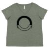 Curvy Collection Women's Fine Jersey V-Neck Tee Thumbnail
