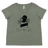 Curvy Collection Women's Fine Jersey V-Neck Tee Thumbnail