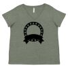 Curvy Collection Women's Fine Jersey V-Neck Tee Thumbnail