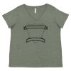 Curvy Collection Women's Fine Jersey V-Neck Tee Thumbnail