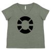 Curvy Collection Women's Fine Jersey V-Neck Tee Thumbnail