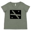 Curvy Collection Women's Fine Jersey V-Neck Tee Thumbnail
