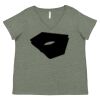 Curvy Collection Women's Fine Jersey V-Neck Tee Thumbnail