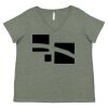 Curvy Collection Women's Fine Jersey V-Neck Tee Thumbnail