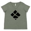 Curvy Collection Women's Fine Jersey V-Neck Tee Thumbnail