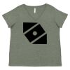 Curvy Collection Women's Fine Jersey V-Neck Tee Thumbnail