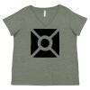 Curvy Collection Women's Fine Jersey V-Neck Tee Thumbnail
