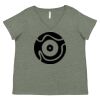 Curvy Collection Women's Fine Jersey V-Neck Tee Thumbnail