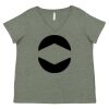Curvy Collection Women's Fine Jersey V-Neck Tee Thumbnail