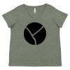 Curvy Collection Women's Fine Jersey V-Neck Tee Thumbnail