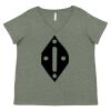 Curvy Collection Women's Fine Jersey V-Neck Tee Thumbnail