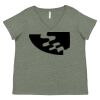 Curvy Collection Women's Fine Jersey V-Neck Tee Thumbnail