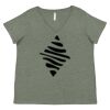 Curvy Collection Women's Fine Jersey V-Neck Tee Thumbnail