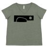Curvy Collection Women's Fine Jersey V-Neck Tee Thumbnail