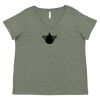 Curvy Collection Women's Fine Jersey V-Neck Tee Thumbnail