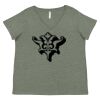 Curvy Collection Women's Fine Jersey V-Neck Tee Thumbnail