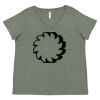 Curvy Collection Women's Fine Jersey V-Neck Tee Thumbnail