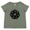 Curvy Collection Women's Fine Jersey V-Neck Tee Thumbnail